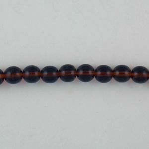 G23-197 8mm Round-Rootbeer Transparent