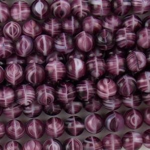 G23X-088 8mm Round - Dark Purple Agate