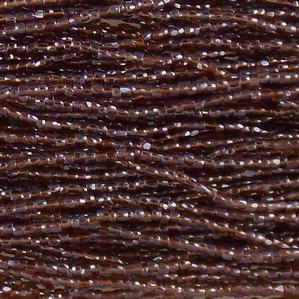 G3/12-696 12/0 3 Cut Brown Transparent Luster