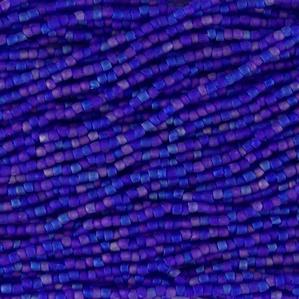 G3/12-966 12/0 3 Cut Royal Blue Iris Matte