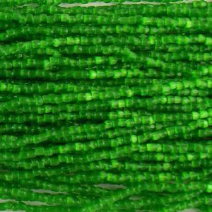 G3/9-745 9/0 3 Cut Green Satin