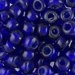 G420-168 Crow Beads - Cobalt Transparent