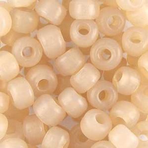 G420-191 Crow Beads - Pale Beige Transparent