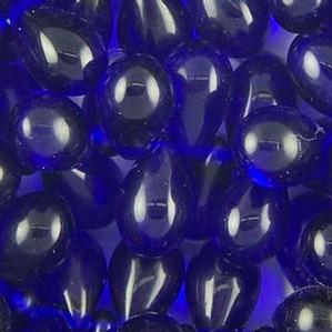 G56-168 6x9mm Teardrop - Cobalt Transparent