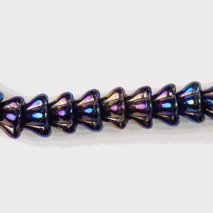 G59-369 Glass Bell Flower-Dk Blue Iris