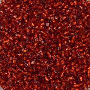 G6-217 15/0 Hex Cut - Red Silverlined