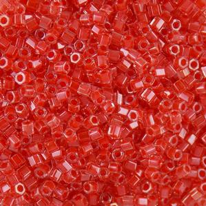 G6-517 15/0 Hex Cut - Red Colorlined