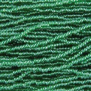 G7-645 11/0 Seed - Green Opaque Luster