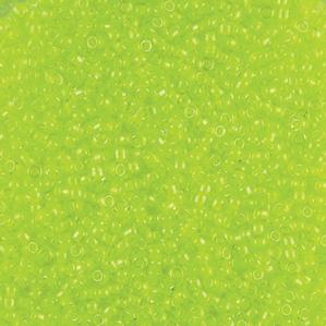 G7J-538  11/0 Seed Neon Yellow Colorlined