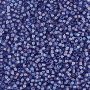 G7J-562  11/0 Seed Blue/Lavender Colorlined