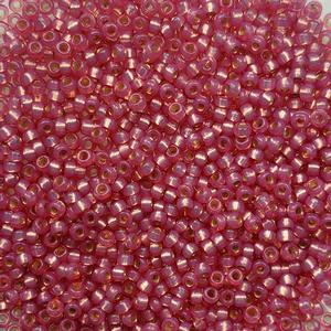 G7J-5775 11/0 Seed Dk Rose SL Alabaster