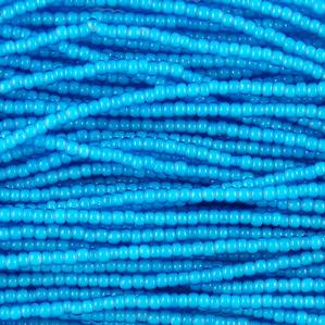 G7W-063 11/0 Seed - Lightl Blue Whitehearts