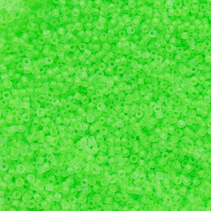 G8-9542 15/0 Seed - Neon Green Matte