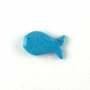ST24-2 Stone Fish- Turquoise