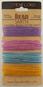 T18-1 20lb Pastel Color Hemp Cord