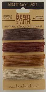 T18-4 20lb Bronze Shades Hemp Cord